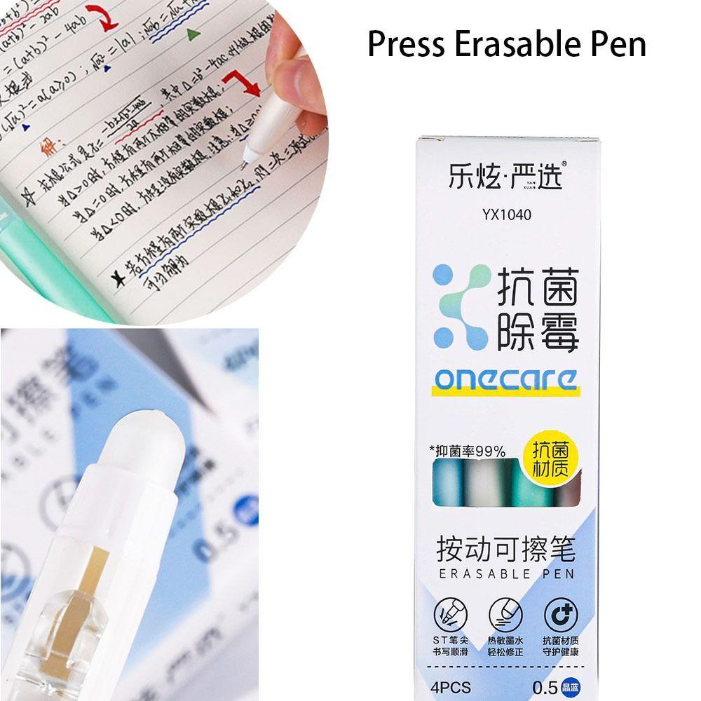 Полностью игольчатая ручка-пресс Стираемая ручка Школьные офисные канцелярские товары Термочувствительная стираемая ручка