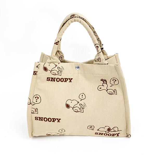 Snoopy Jacquard Tote Bag (beige) Rootote (ROOTOTE) SNOOPY