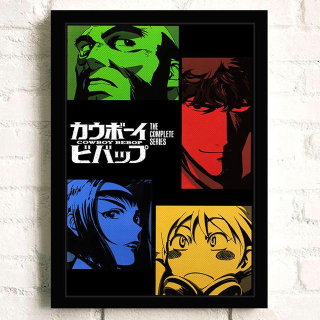 Японский боевик, научная фантастика, аниме, ковбойская комната, картина маслом, постер, ретро-искусство, украшение для дома, стены, картина