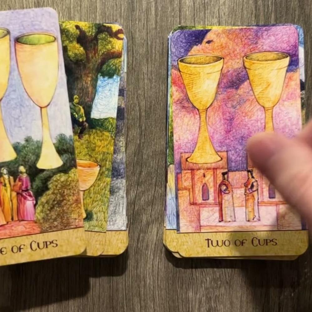 Таро «Сад Фэнтези» 10,3*6 см, 78 карт в системе Райдера-Уэйта, выполненных шариковыми ручками восьми цветов