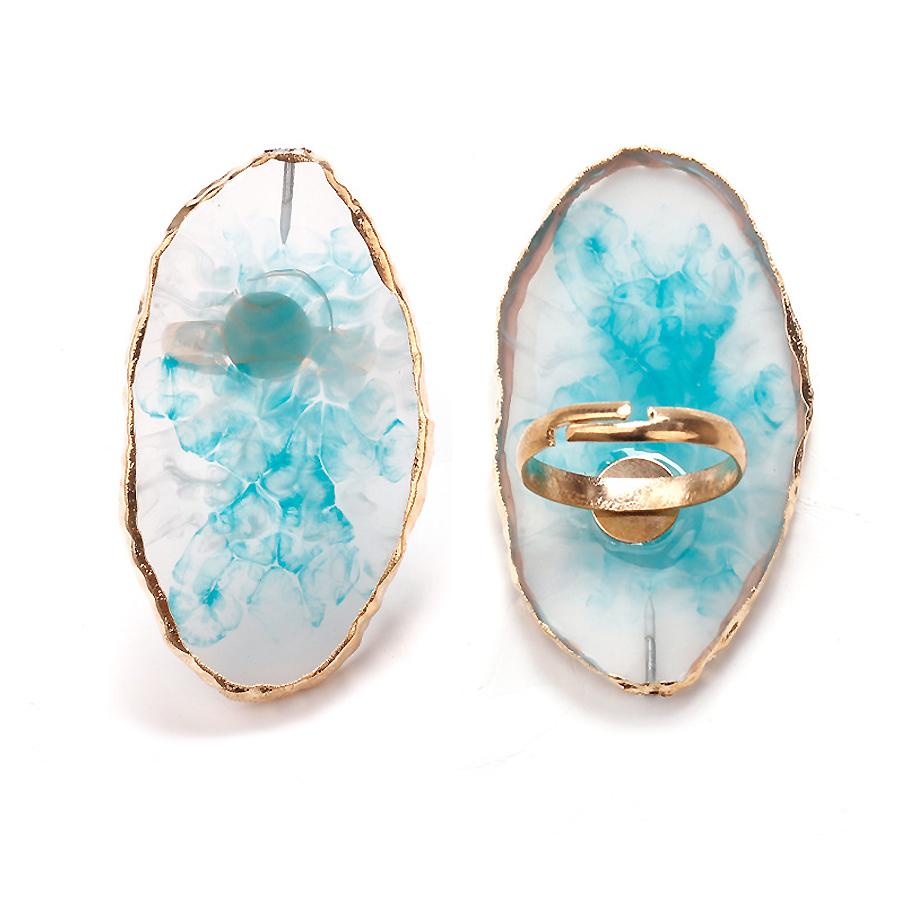 Палитра цветов для колец из смолы для нейл-арта, поднос для смешивания геля для нейл-арта, краски и дисплей