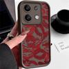 Роскошный красный принт губ ТПУ мягкий чехол для Xiaomi 14T Pro 13T Poco F6 X6 X5 Redmi 13C Note 14 Pro 13 12 11 10 защита линз противоударный матовый чехол для телефона