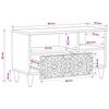 TV Cabinet Brown 80 x 33 x 46 cm Solid Mango Wood
