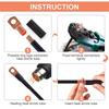 AEE2-130PCS Copper Wire Lugs Used On AWG12 10 8 6 4 2 Cable,Heat Shrink Set,Ring Terminals Connectors