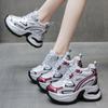 Breathable Mesh Sneakers Thick Bottom Sports Shoes Women Wedges Casual Chunky High Platform Sneakers 10.5CM