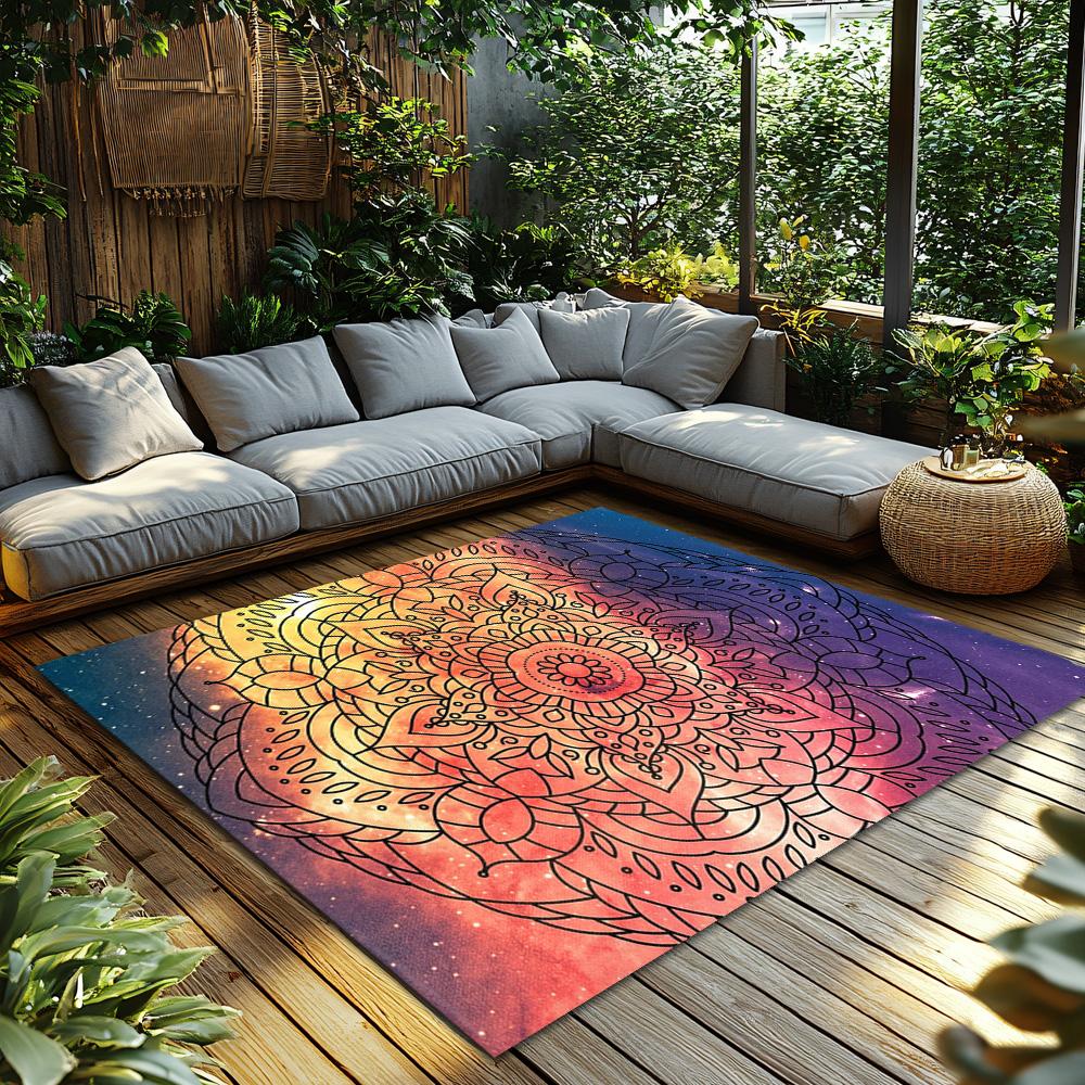 Ковер Galaxy Нескользящий Коврик для Двери Моющийся Напольный Коврик Декор Дома Ковер для Гостиной Абстрактное Космическое Искусство Прихожие Современный Дизайн