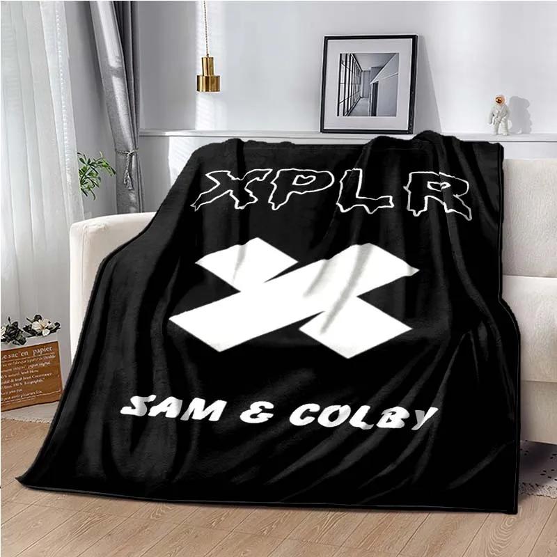 Плед Sam and Colby XPLR, Легкий теплый изолирующий плед для дивана, кровати, офиса, автомобиля, на колени, Decke