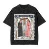 Palestine Stamp Washed T Shirt Streetwear Vintage T-Shirts Tees for Men Women Cotton Harajuku Printed
