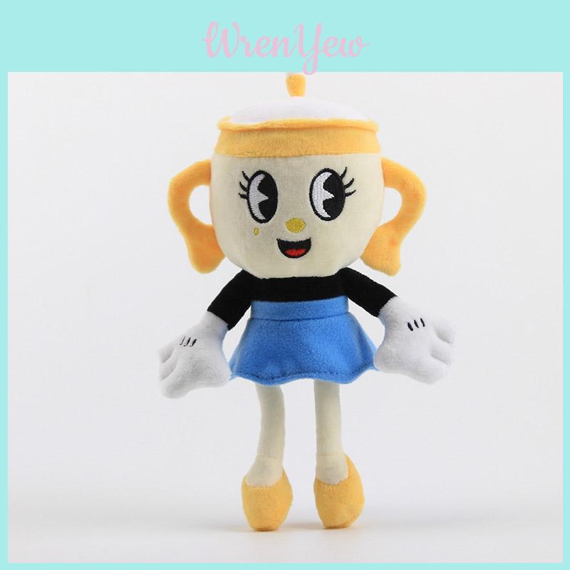 Очаровательная 9-дюймовая модель Мисс из игры Cuphead. Плюшевая фигурка Чалиса Мягкая набивная кукла для детей Подарок