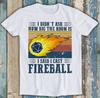 DM I Cast Fireball DND Dragon Dungeon Master Wizard Meme Gift Tee T Shirt M1147