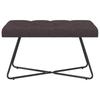 Button Tufted Bench Dark Brown 80 x 40 x 46 cm Fabric