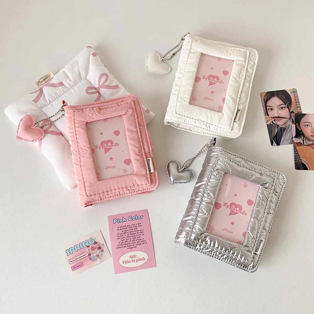 MINKYS New Arrival Fabric M5 3 inch Kpop Photocards Binder Book idol Photo Collection Book Album Book