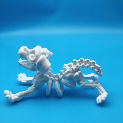 3D-печатные статуэтки таксы-скелета, костяные украшения для такс, статуэтки собак-скелетов и подвижные щенки