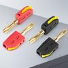 10pcs Efficient 32A 4mm Banana Plug Solderless Quick Connect 4mm Banana Plug 32A High Current for Electrical Tools