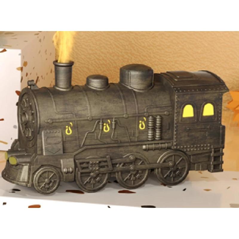 300 мл очиститель воздуха в форме поезда, увлажнитель воздуха, аромадиффузор с легким прохладным туманом, аромат эфирного масла для домашнего офиса