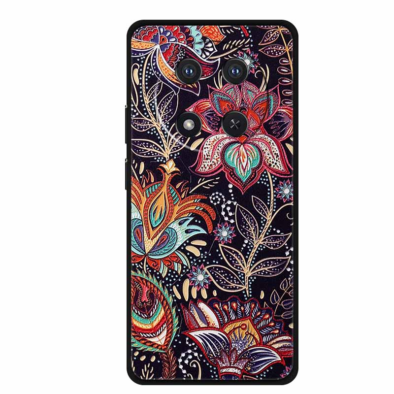 3D Тисненый Чехол Для Honor X9c Чехол Для Телефона X 9 C Coque Цветы Мягкий Силикон Задняя Крышка Для Honor Magic7 Pro Magic 7 lite Чехол Capa