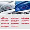 GDZJ3 Vinyl Car Logo Headlight Eyebrow Sticker Decor Accessories Auto Styling For Ford Mustang Focus Kuga Mondeo Fiesta  Escape Edge