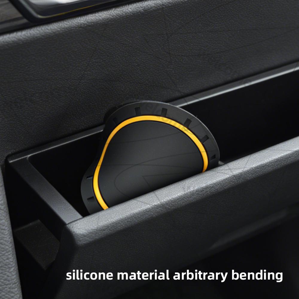 2pcs PVC For Opel Corsa Insignia LOGO OPC Line GTC Vauxhall Car Coaster Water Cup Anti-Slip Silicone Pads Interior Decoration
