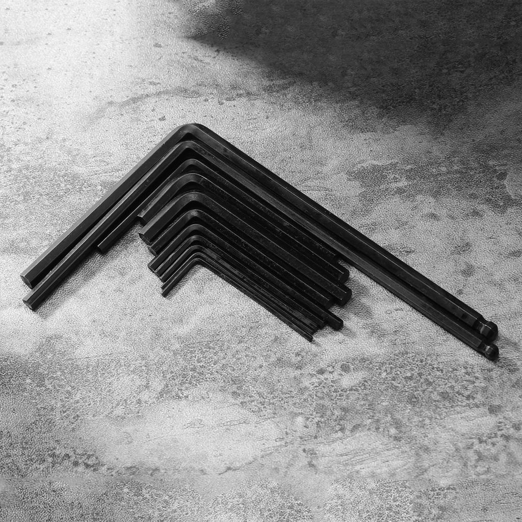 Набор из 11 гитарных ключей, гитарные внутренние шестигранные ключи с удлиненными шарообразными шестигранными ключами 4 и 5 мм, шестигранные ключи