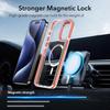 Чехол для iPhone 15 14 13 12 11 Plus Pro Max с цветной рамкой, магнитный чехол Magsafe для беспроводной зарядки, прозрачный корпус, защита от падения, чехлы
