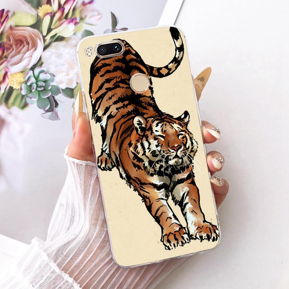 For Xiaomi Mi A1 Case Mi5X Luxury Flowers Butterfly Painted Cover Soft Silicone Phone Case For Xiaomi Mi 5X MiA1 Back Cover Bags
