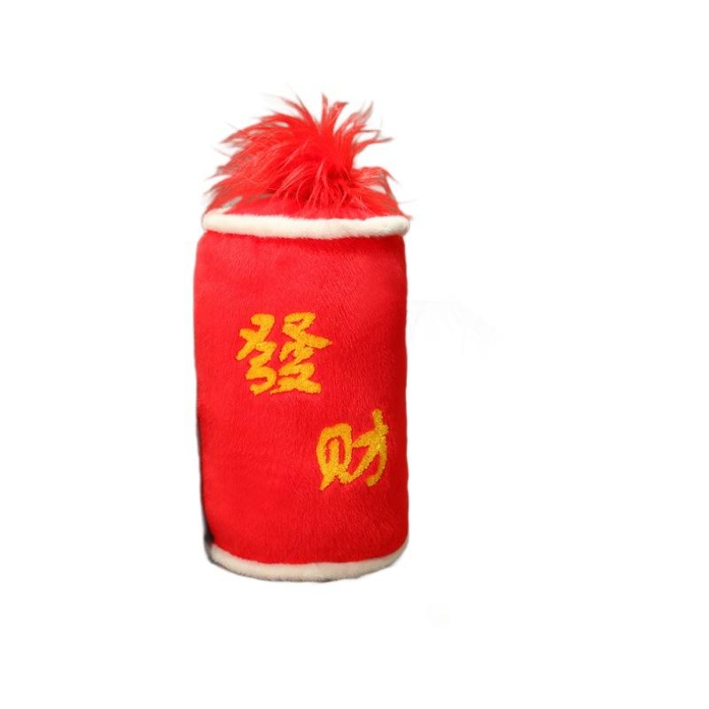 Красная подушка-петарда, имитация, Новогодний фейерверк, Плюшевые игрушки, Праздничная подушка, Игрушки, Украшения для дивана в гостиной