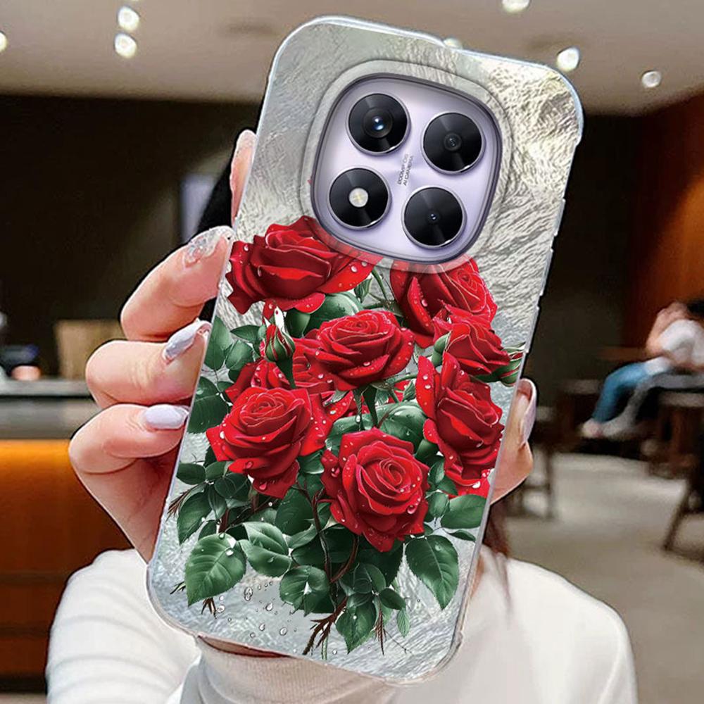 Красочный градиентный белый бабочка леопард принт любовь для Xiaomi Redmi Note 14 Pro 5G чехлы для телефонов крышка мягкий силиконовый бампер жесткая ПК задняя крышка