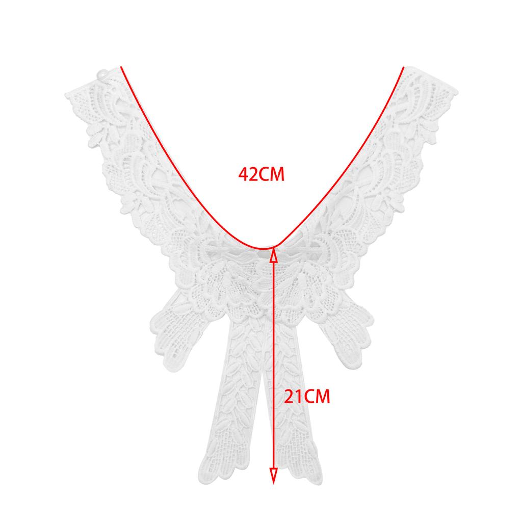 Bow Tie Lace Fake Shirt Collar Women'S Versatile Base Fashion Temperament Modified Beautiful Neck Lace Fake Collar