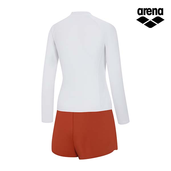 Комплект из двух предметов с молнией для плавания Alena Plain Leisure A4Bl1Ps72Wht