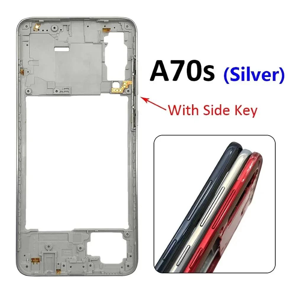 Средняя рамка для телефона Samsung A21s A20s A30s A50s A70s рамка Корпус Замена Ремонтные запчасти