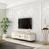 10 штук 13,78 * 13,78 дюймов DIY3D Европейская настенная плитка Самоклеящаяся настенная плита Пенокартон Домашнее украшение Гостиная Спальня Потолок Стена для телевизора