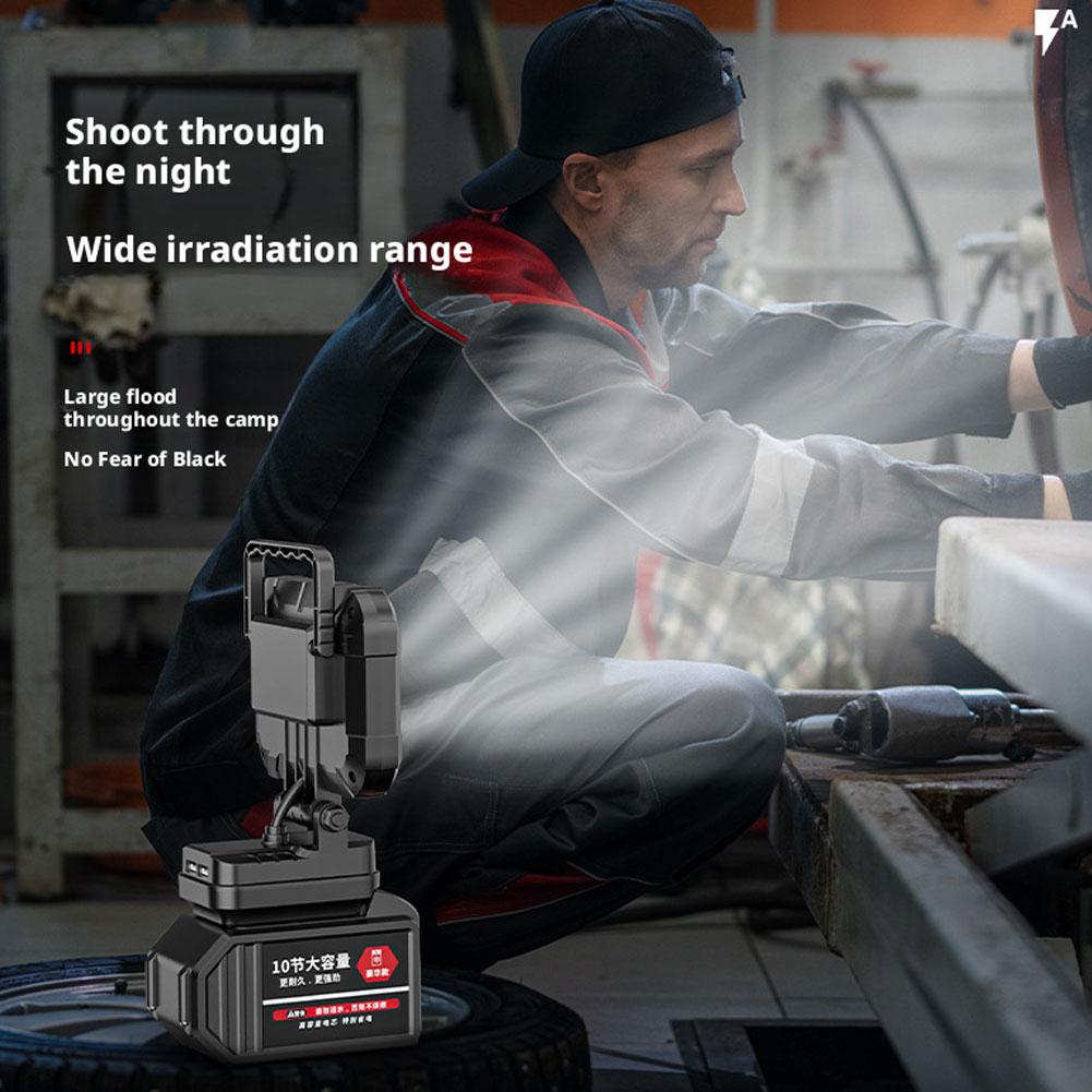 4-дюймовый светодиодный рабочий фонарь для аккумулятора Dewalt 20V, портативный фонарик, освещение для улицы, кемпинга, походов, рыбалки, с USB-интерфейсом