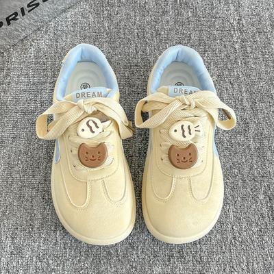 Ретро кеды в кампусном стиле женские новые весенние универсальные туфли на платформе белые туфли