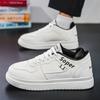 Весенняя мужская обувь новая дышащая маленькая белая обувь мужская трендовая универсальная платформа спортивная обувь повседневная обувь для скейтборда модная обувь
