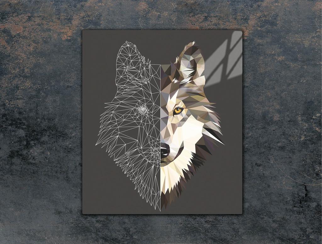 GLASS CUTTING BOARD 45x52 Wolf
