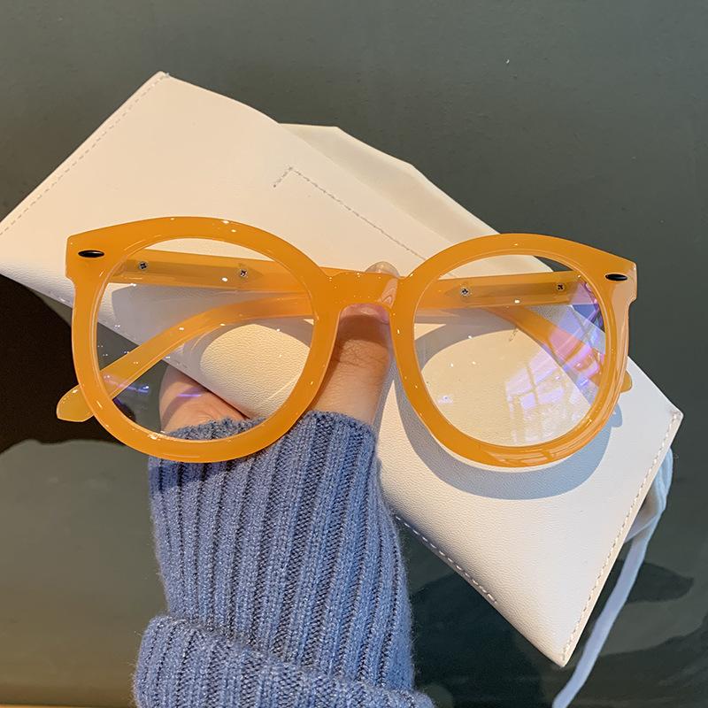 Round Frame Myopia Glasses Unisex Oversized White Short-Sighted Eyeglasses Men Women Optical Spectacle Eyewear Diopter 0 To -4.0