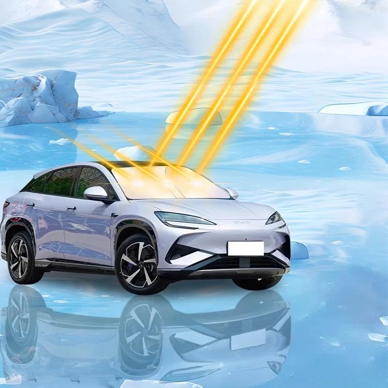 Для BYD Sealion 7 Sea Lion 07 EV 2024 2025 2026 2027 Автомобильный солнцезащитный чехол на лобовое стекло Защита от УФ Автозапчасти