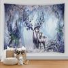 3D Printing Tiger Elephant Wolf Fox Deer Tapestry Large Wall Hanging Psychedelic Tapestry Animal Wall Tapestry Boho Wall Decor