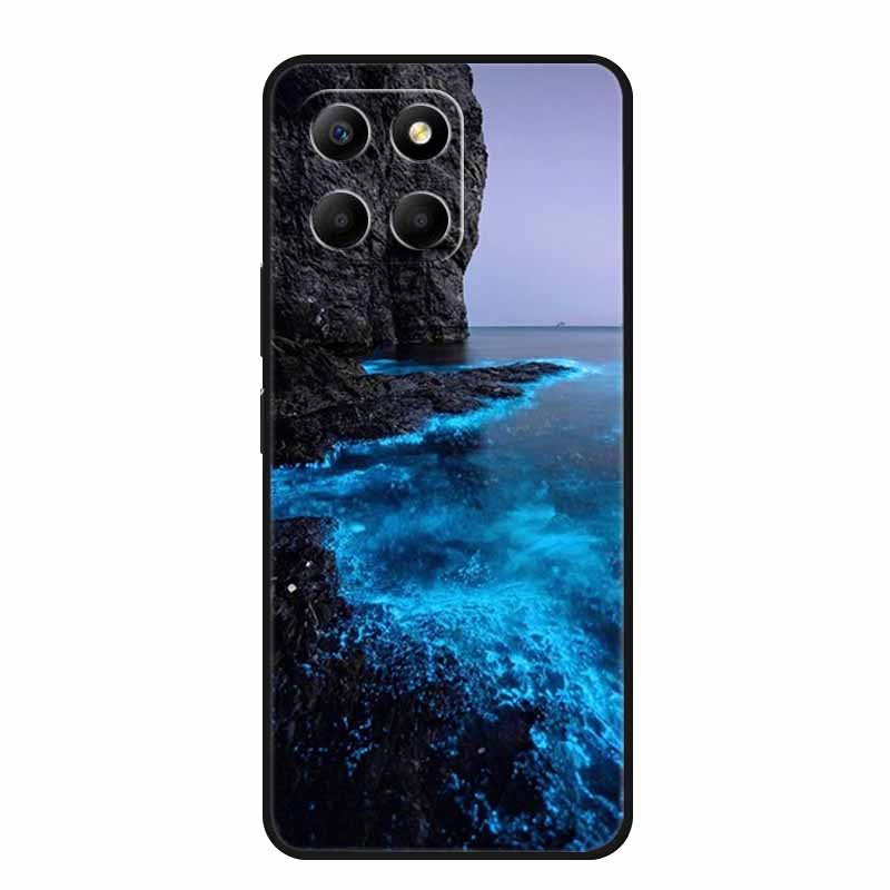 Чехол для телефона Honor X7d 5G 2025 Задняя крышка Чехол X 7 d Ударопрочный Черный Силикон Мягкий Чехол Для Honor 400 Smart Play 10T 5G Чехол