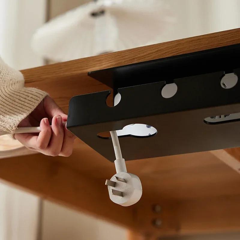 Under Desk Cable Management Cable Tray Under Desk With Clamp Power Strip Cord Holder No Drilling Sturdy Spacious Supplies