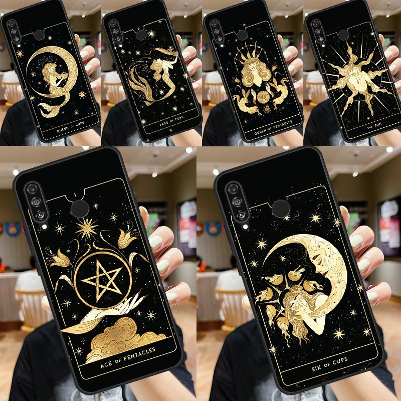 Лунная ведьма Таро Мистический тотем Чехол Для Huawei Nova 5T 9 10 SE 11i 8i 7i 3i Y61 Y91 Y60 Y70 Y90 P20 P40 Lite P30 Pro Чехол