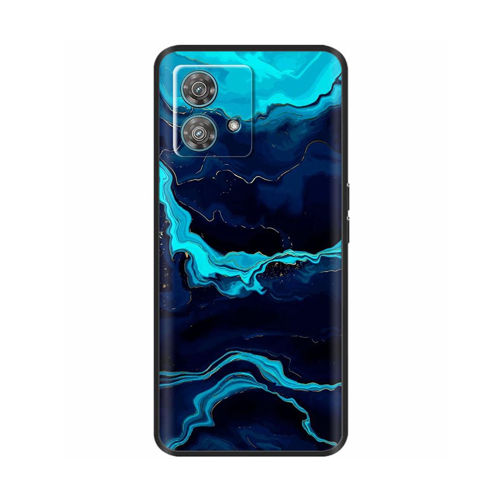 Чехол для Motorola Edge 40 Neo Милый Мягкий Черный Силиконовый Задний Чехол для Телефона для Moto Edge40 Edge 40 Neo Защитный Чехол Кейс Coque