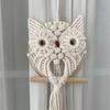 1 шт. Хлопковый гобелен ручной работы «Сова» | Скандинавский богемный гобелен с кисточками, веревочный декор, товары для украшения дома
