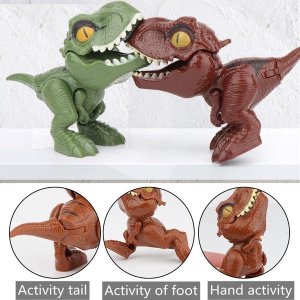 Новый сустав динозавра с кусанием пальцев, подвижный тираннозавр, имитация динозавра, модель игрушки