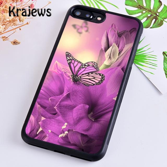 Butterfly Flower Phone Case Cover For iPhone 17 Air 16 15 14 plus 12 13 pro max coque Shell Fundas
