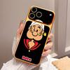 Мультяшная Анимация P-Попай Ретро Для IPhone 17 Pro 17 Pro Max Задняя Наклейка-Обертка Защитная Наклейка