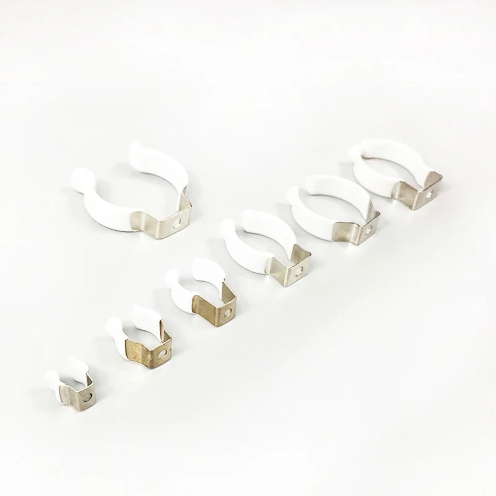 5Pcs Fixing Clips Spring Terry Clip Clamp Holders Pipes Clamp Lamp Tube Clip for 12mm-32mm Dia Tube