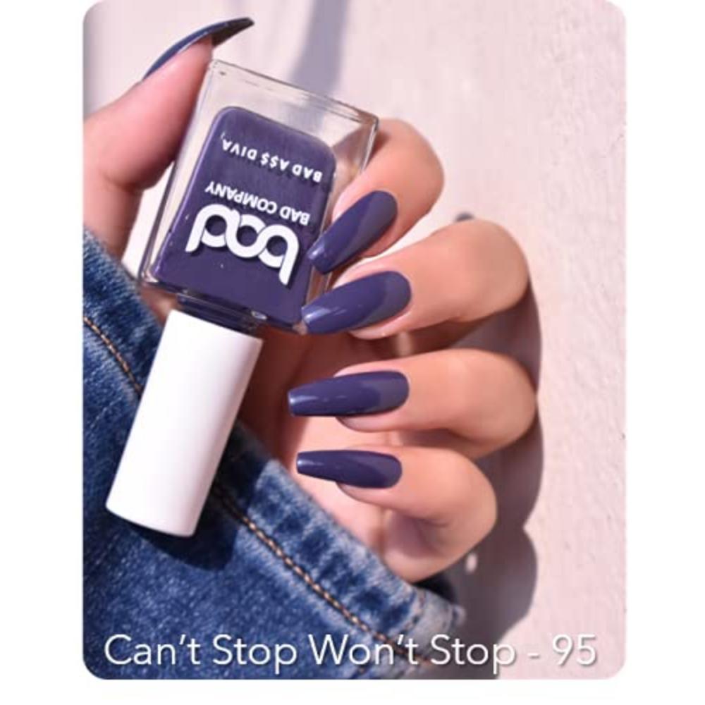 Набор лаков для ногтей, нетоксичный лак для ногтей, долговечная, устойчивая к сколам краска для ногтей, эмаль КОМБО, набор из 2 шт. (10 мл каждый х 2) (Блюз)