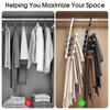 1 шт. Волшебные вешалки для брюк из нержавеющей стали, складная вешалка для брюк, вешалка для галстуков, полки, органайзер для спальни, шкафа, хранение в гардеробе