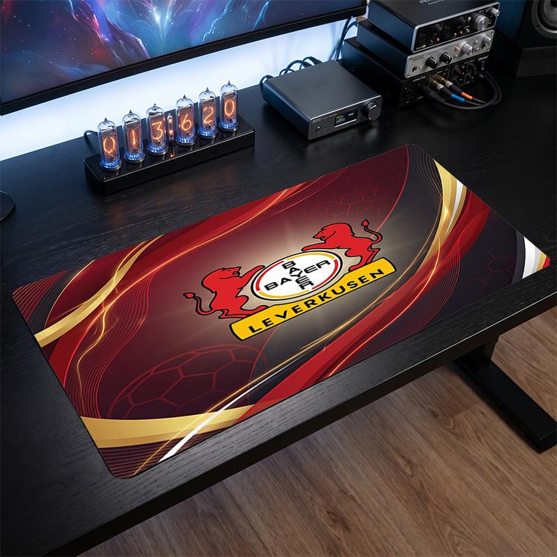 Bayer Leverkusen Football Print Large Mouse Pad, Anti-Slip Extended Gaming Desk Mat for Office Home